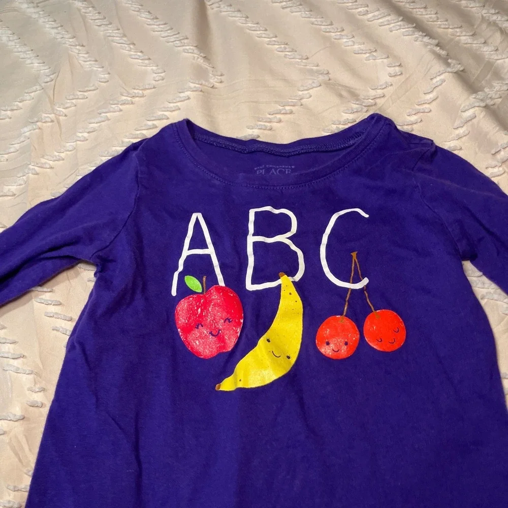 Girls Long Sleeve Graphic Tee Bundle Old Navy Garanimals Childrens Place 4/5T